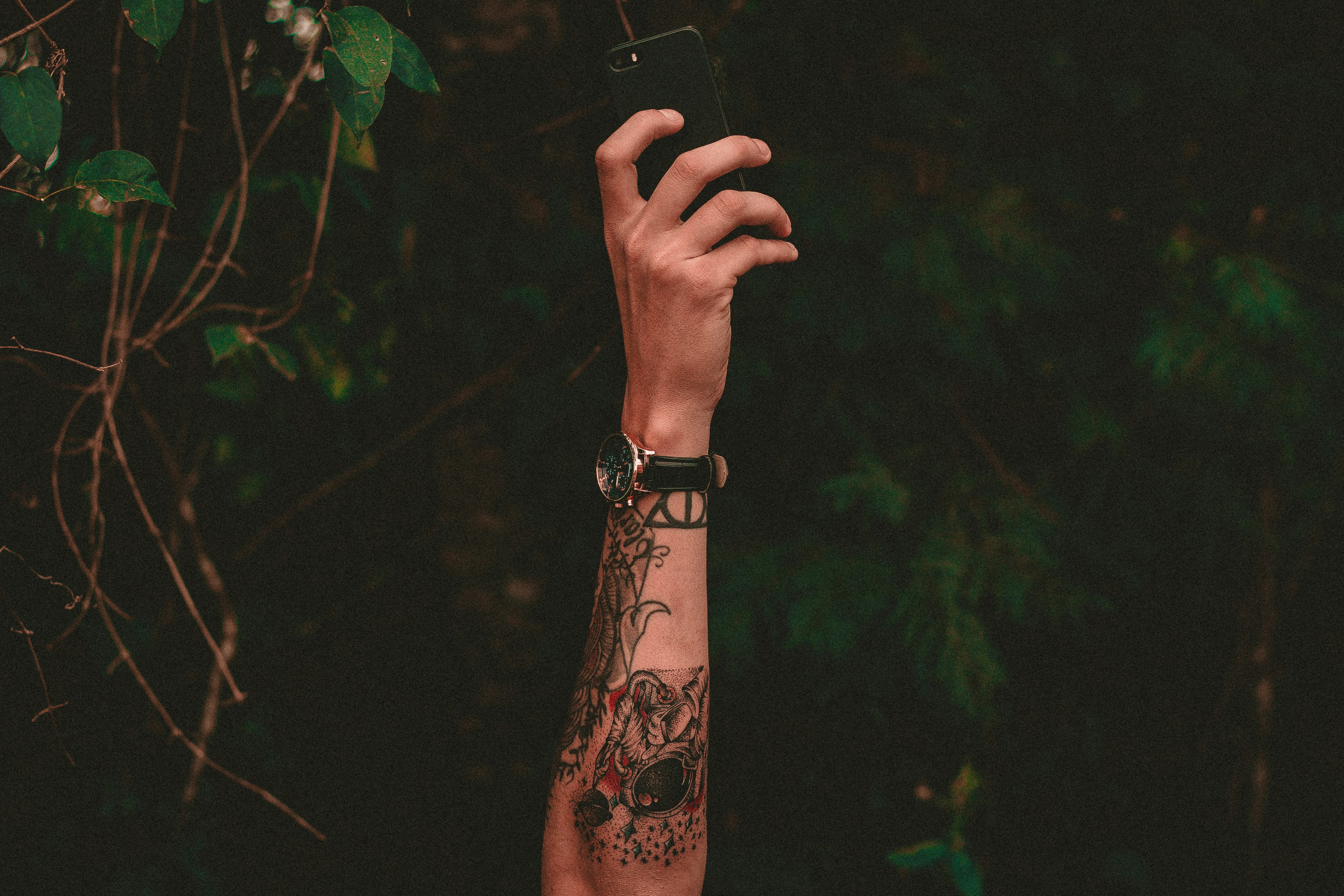 person black hand tattoo